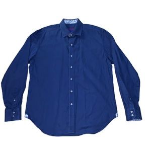 NWOT Robert Graham Flip Cuff L/S Shirt XL Paisley
